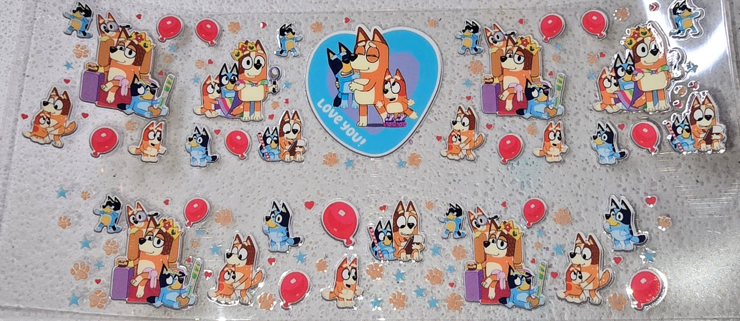 MINI BLUEY TUMBLER WRAP