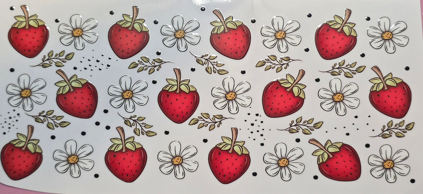 STRAWBERRY FLOWERS WRAP