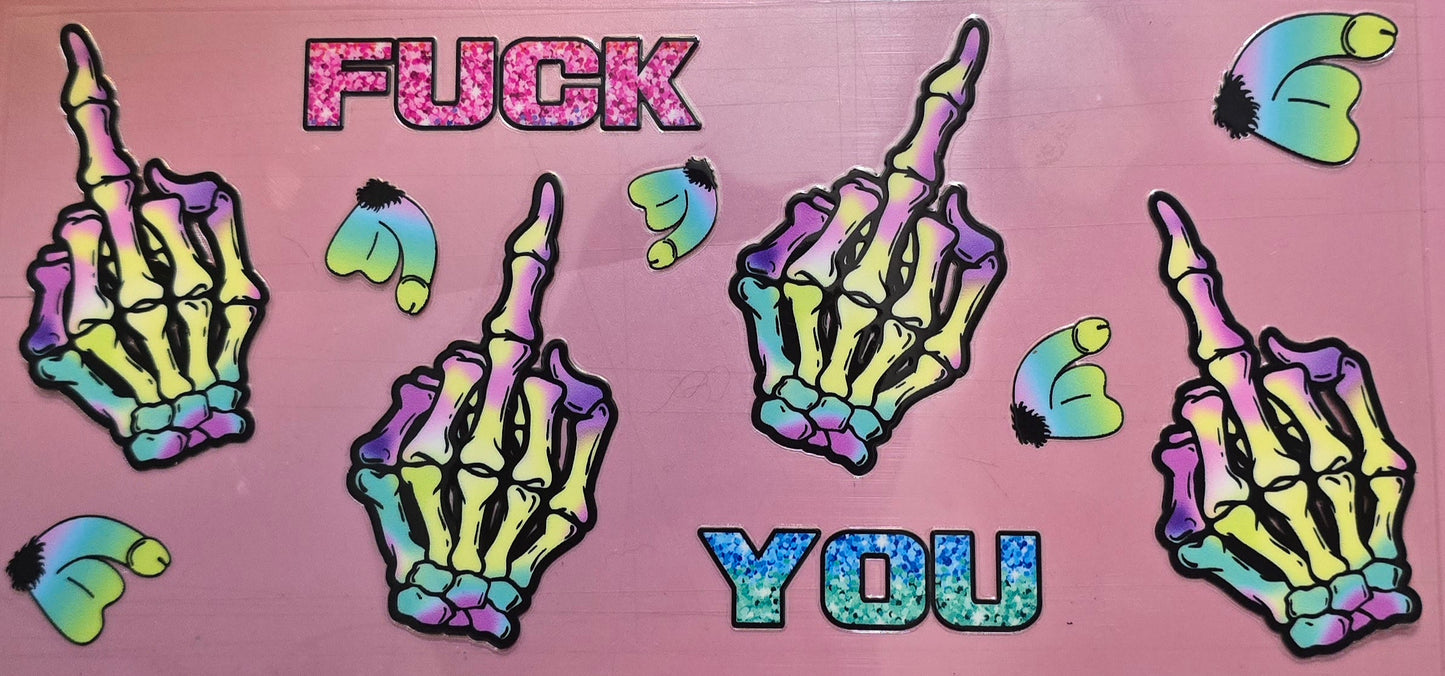 MIDDLE FINGER F YOU WRAP