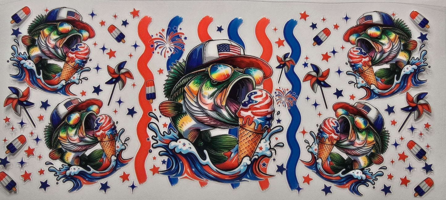 Independence day fish wrap