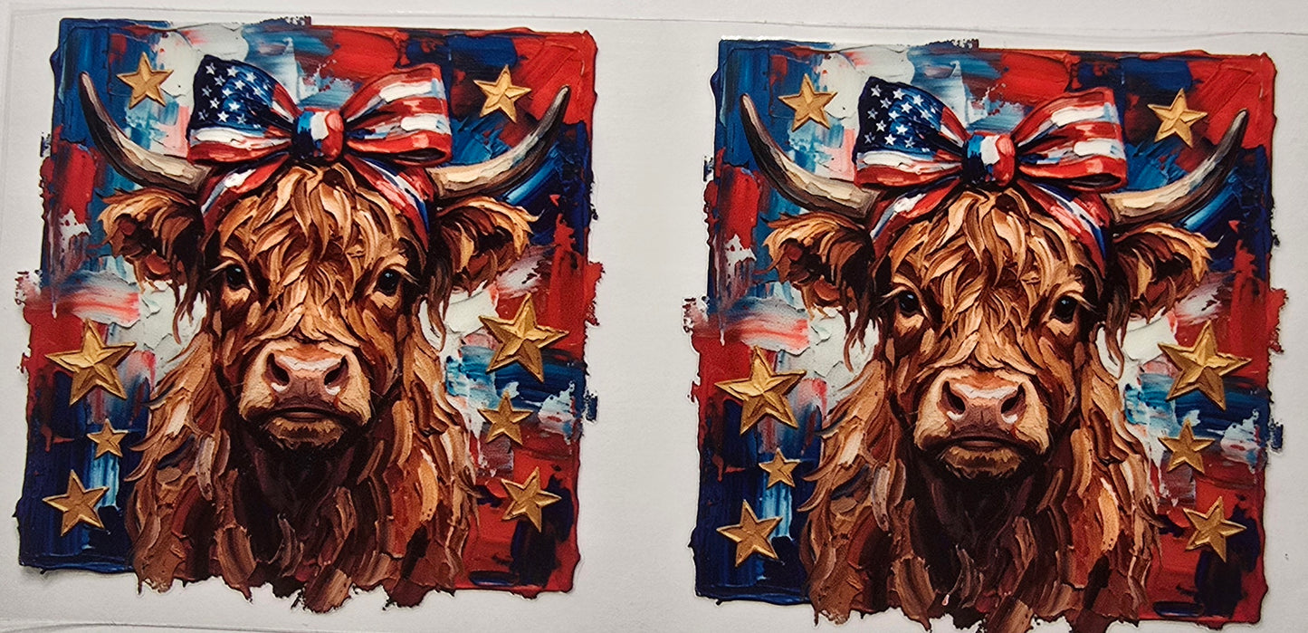 Independence Day Highland Cow