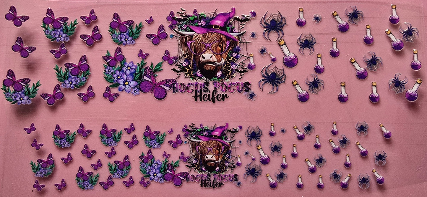 Mini Hocus Pocus Heifer Shot Glass Decal