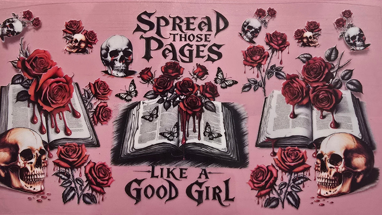 SPREAD THOSE PAGES LIKE A GOOD GIRL BOOK WRAP