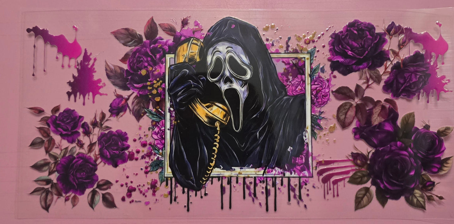 Ghost Face Flower Paint Wrap