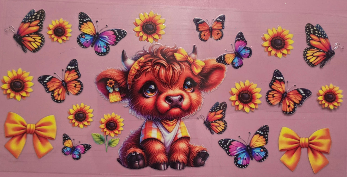 Yellow Baby Highland Butterfly Wrap