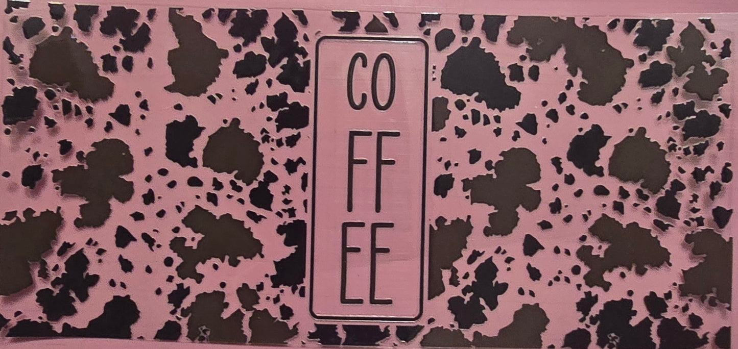 Cow Print Coffee Wrap