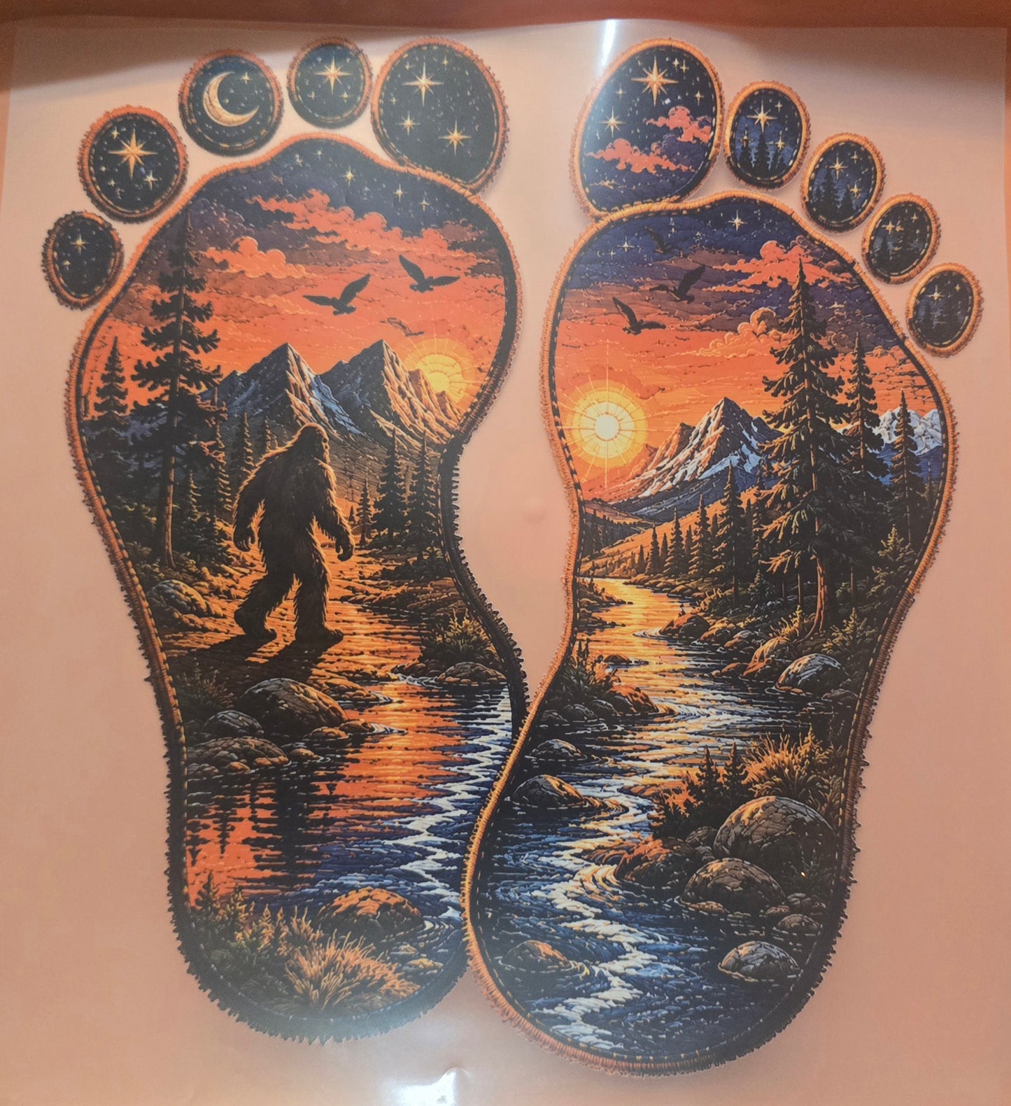 Big Foot Shirt Or Tote Bag Transfer