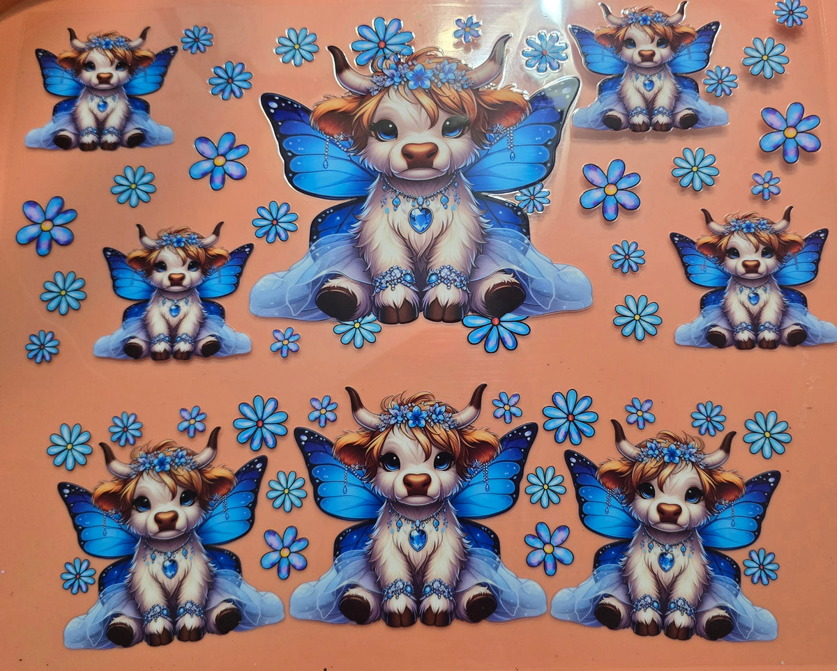 Blue Baby Flower Highland 40oz Wrap