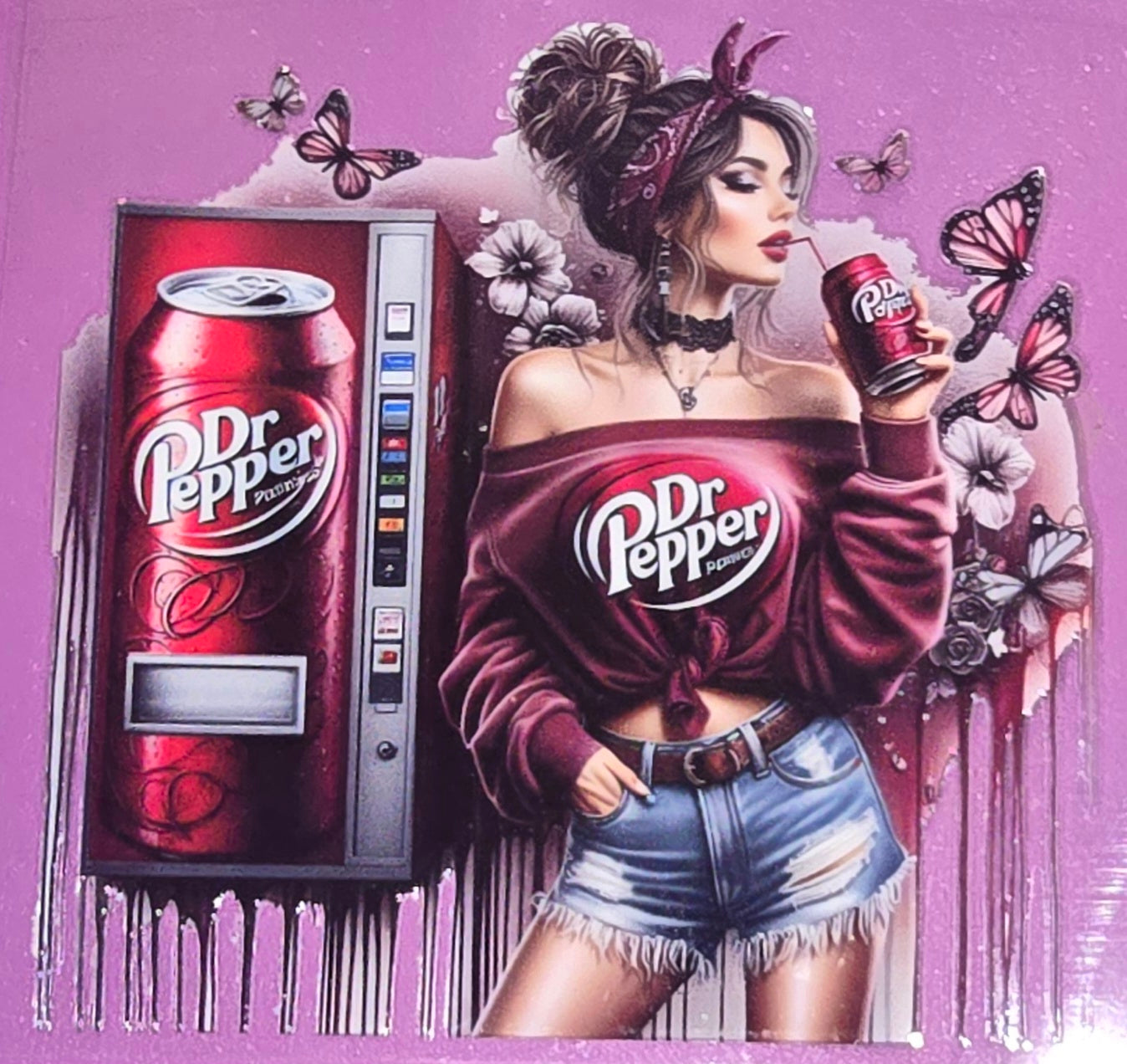 Dr Pepper Girl Decal