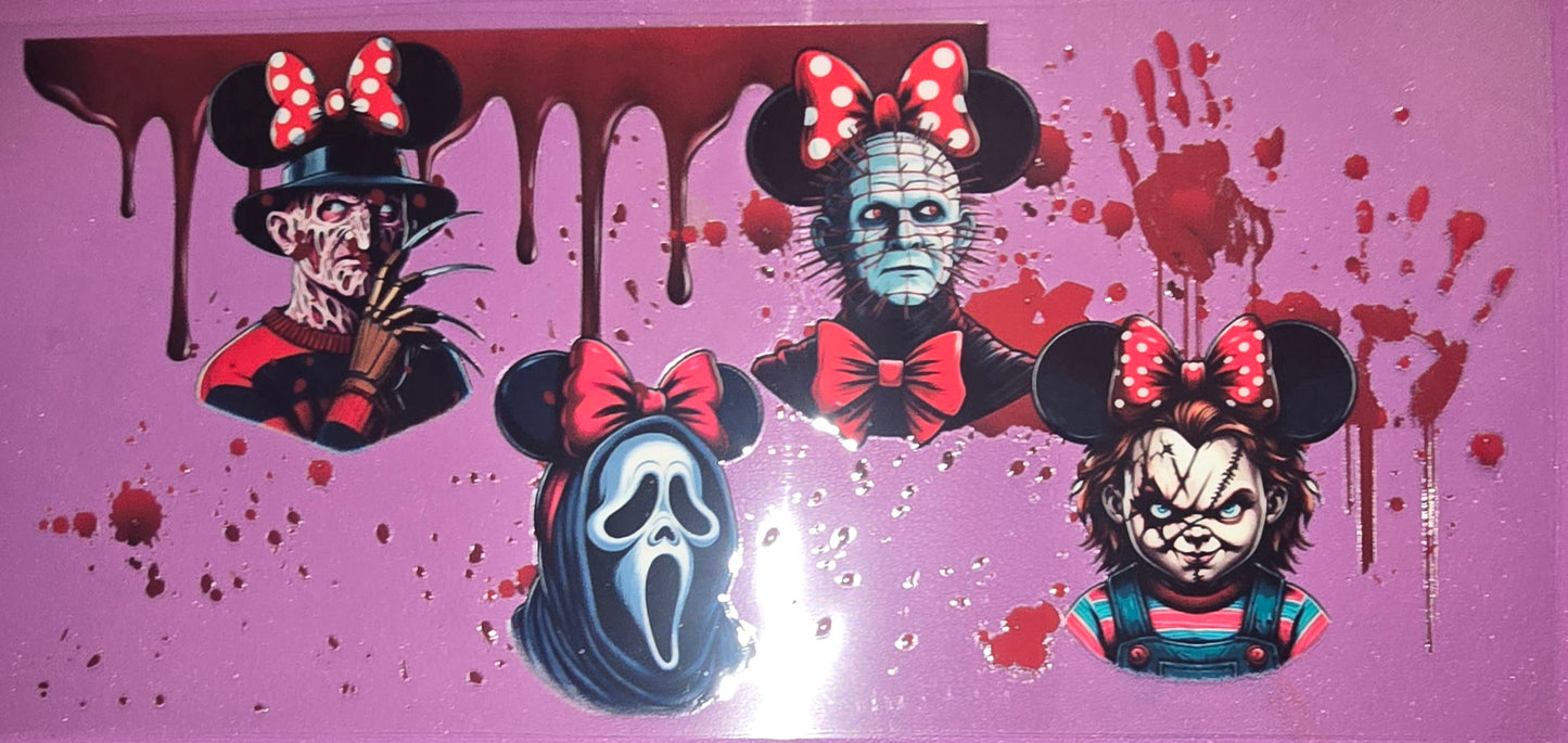 Blood Drip Characters Halloween Wrap