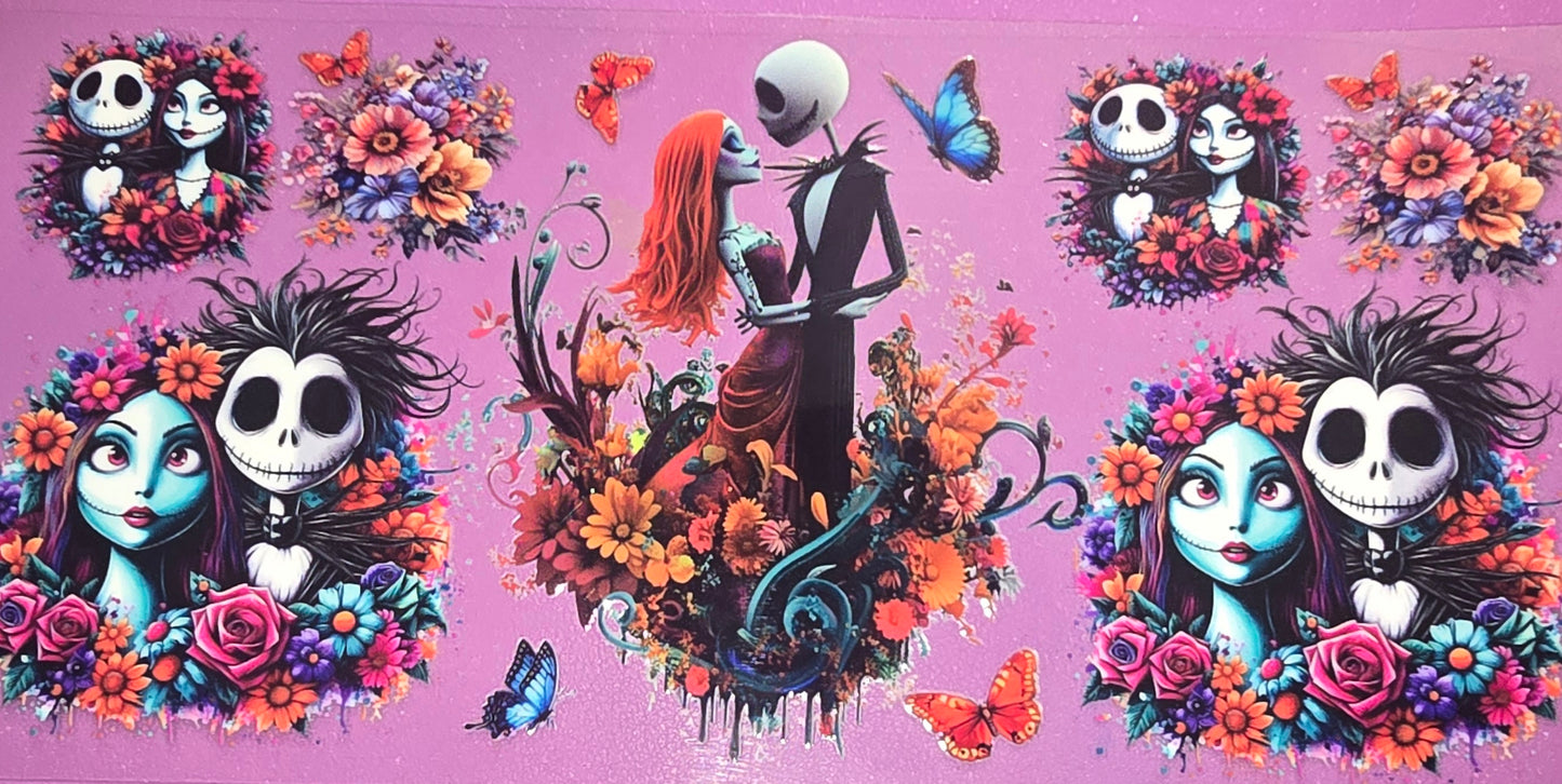 Jack and Sally Flower Wrap