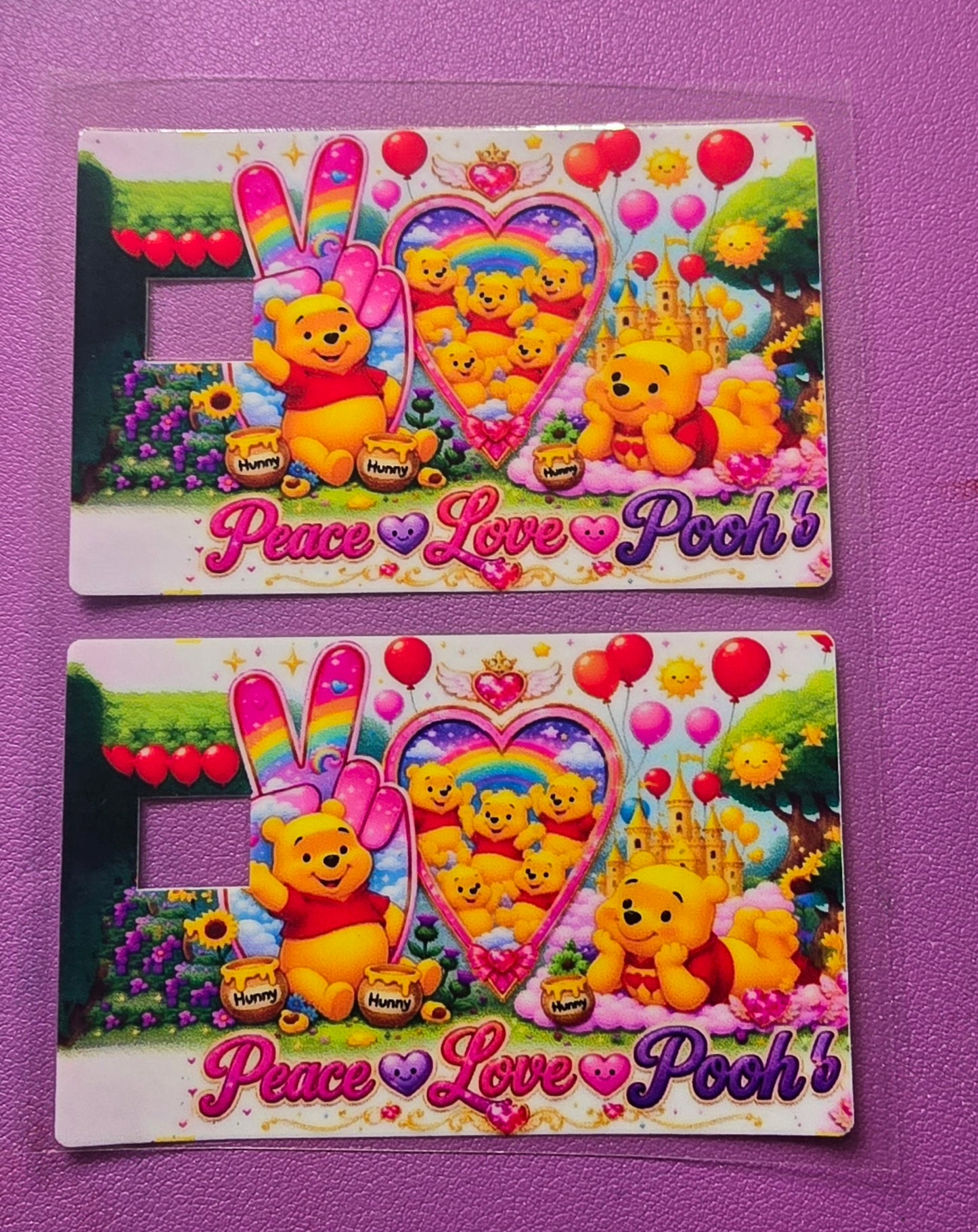 Peace Love Pooh Credit Card Wrap