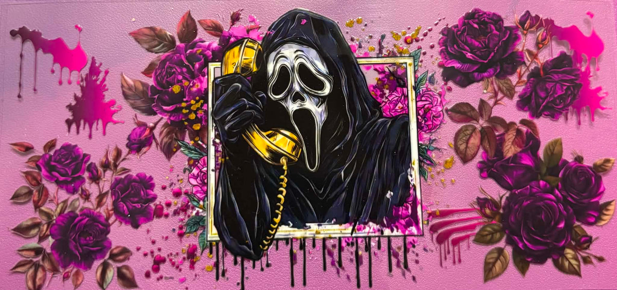 Purple Ghost Face Wrap
