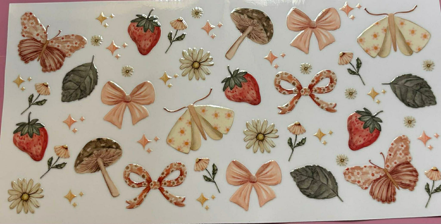 Strawberry butterfly wrap
