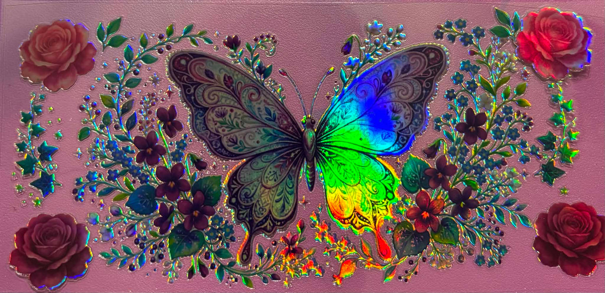 Holographic Butterfly Wrap