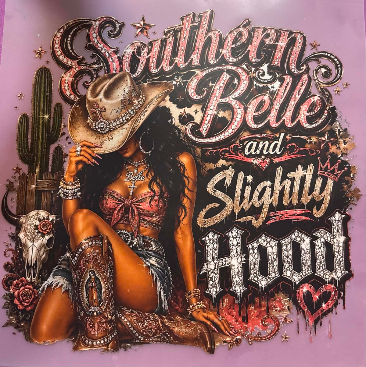 Southern Belle And Slightly Hood Shirt And Tote Bag Transfer