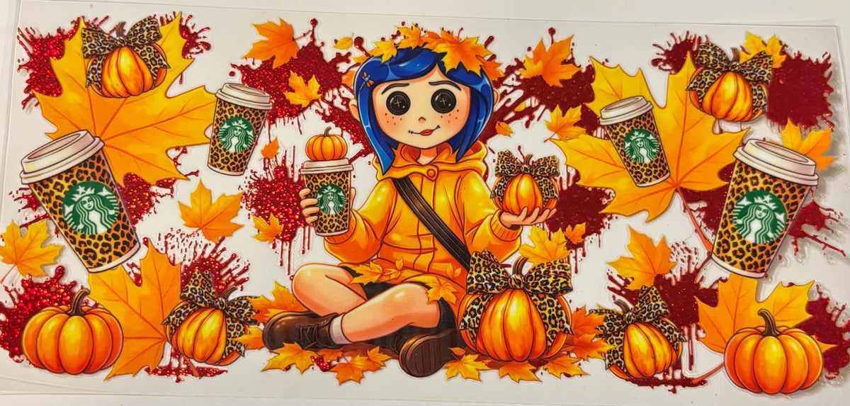Coraline Fall Glitter Wrap