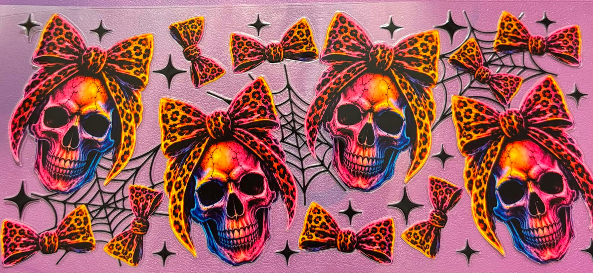 Colorful Skulls Wrap