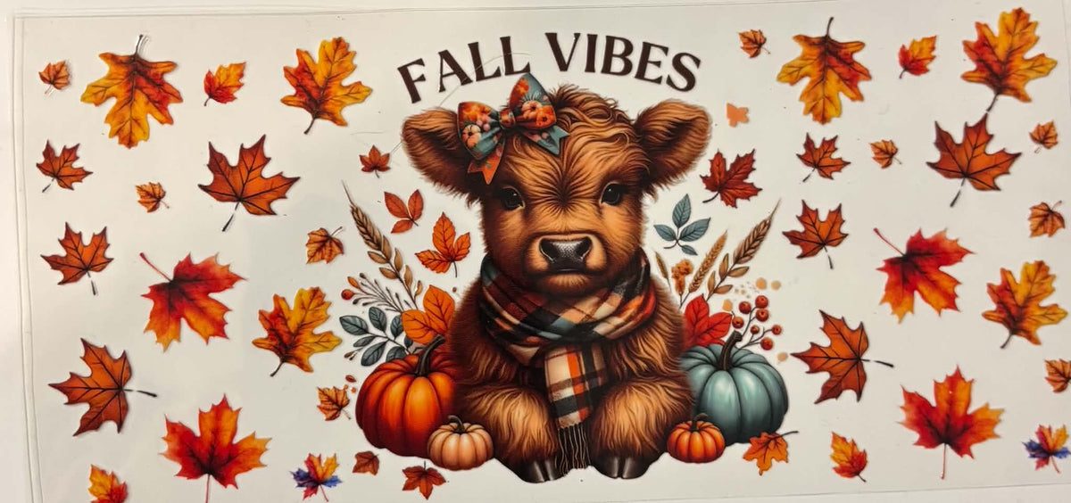 Fall Vibes Cow Wrap