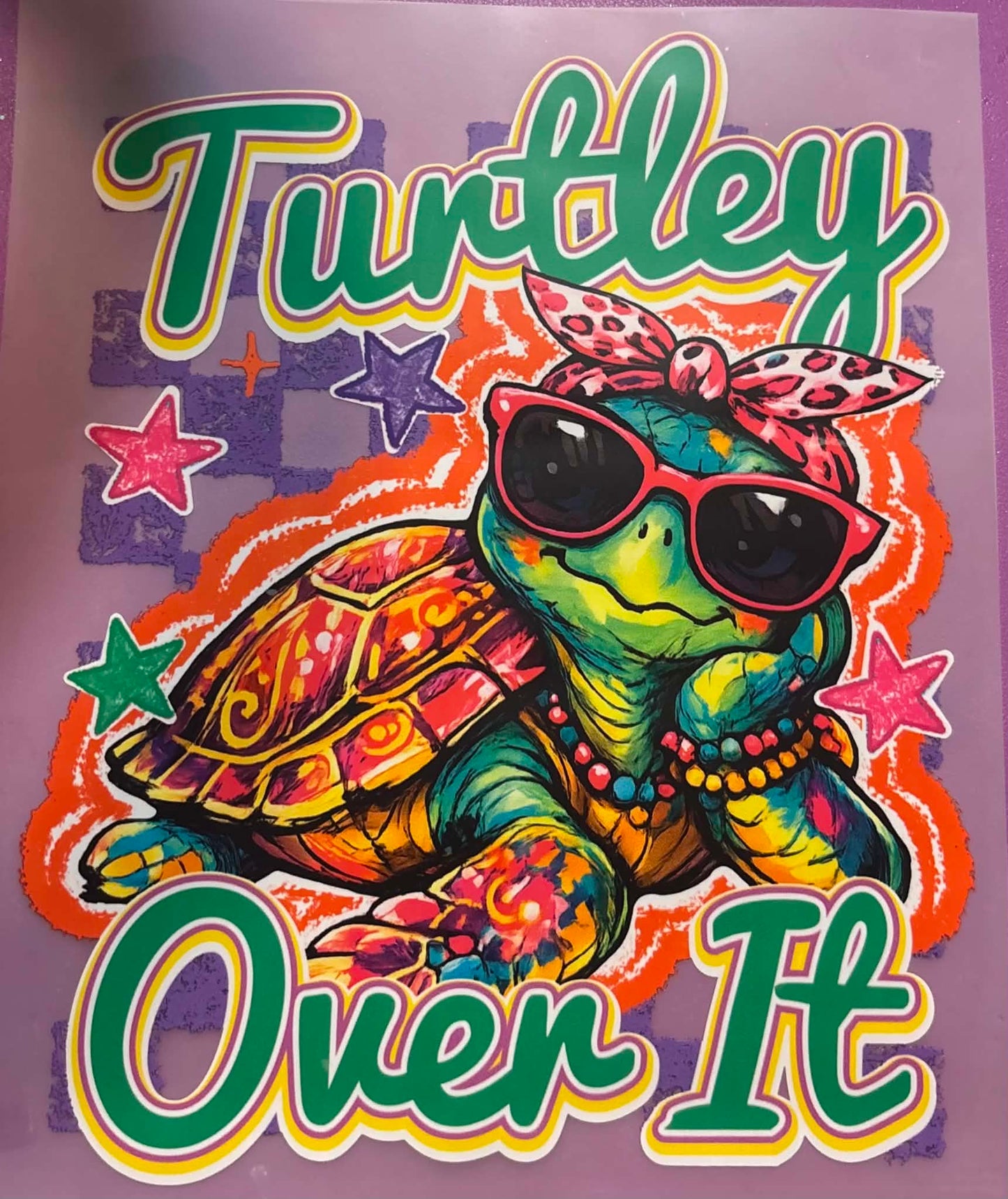 Turtley Over It Shirt Or Tote Bag Transfer