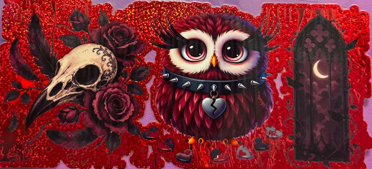 Sexy Evil Owl Glitter Wrap