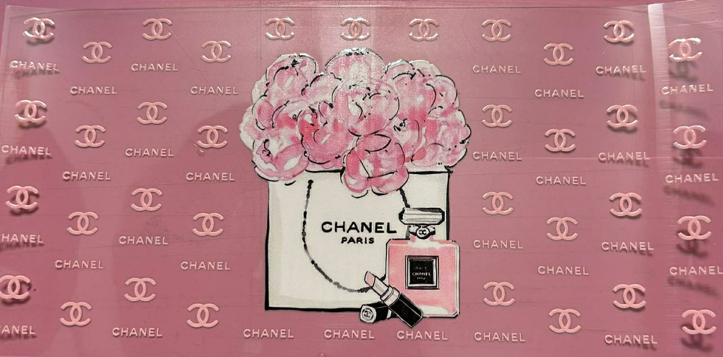 Chanel flower wrap