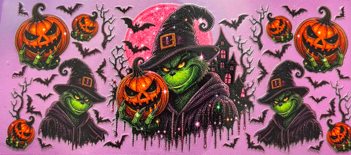 Spooky Halloween Grinch Wrap