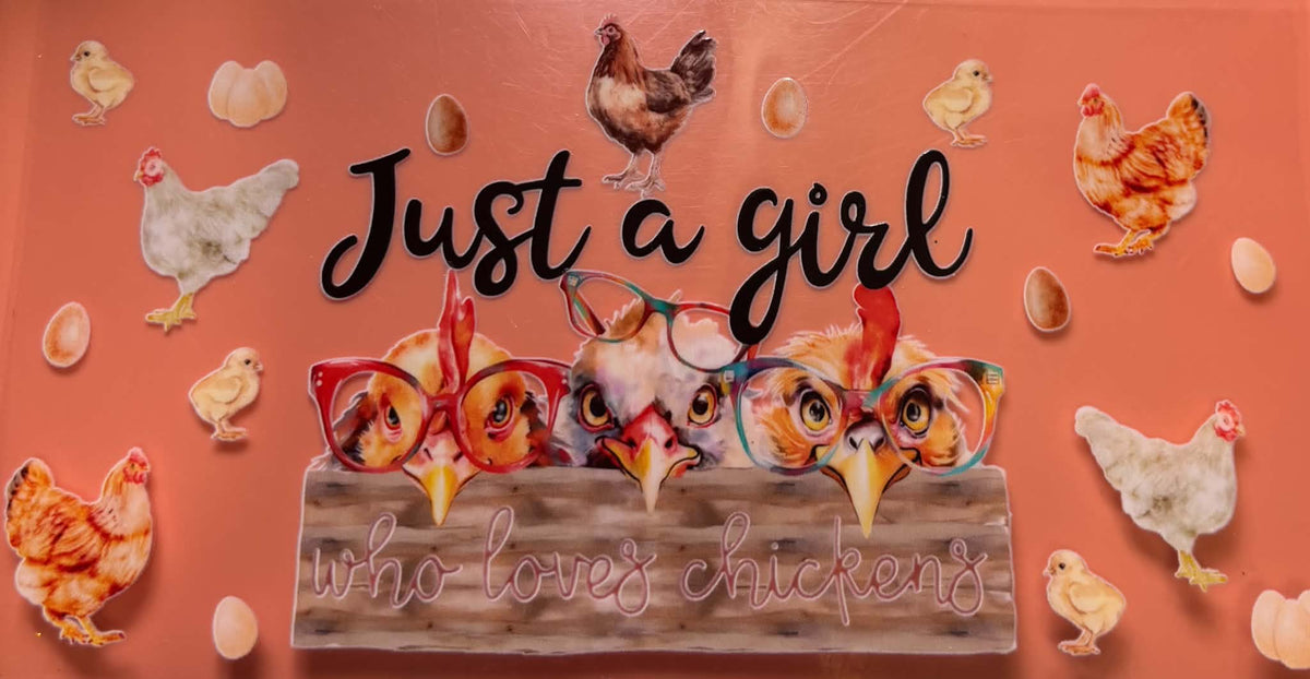 JUST A GIRL WHO LOVES CHICKENS WRAP