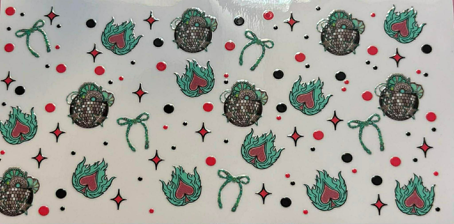 Flames Bows And Disco wrap