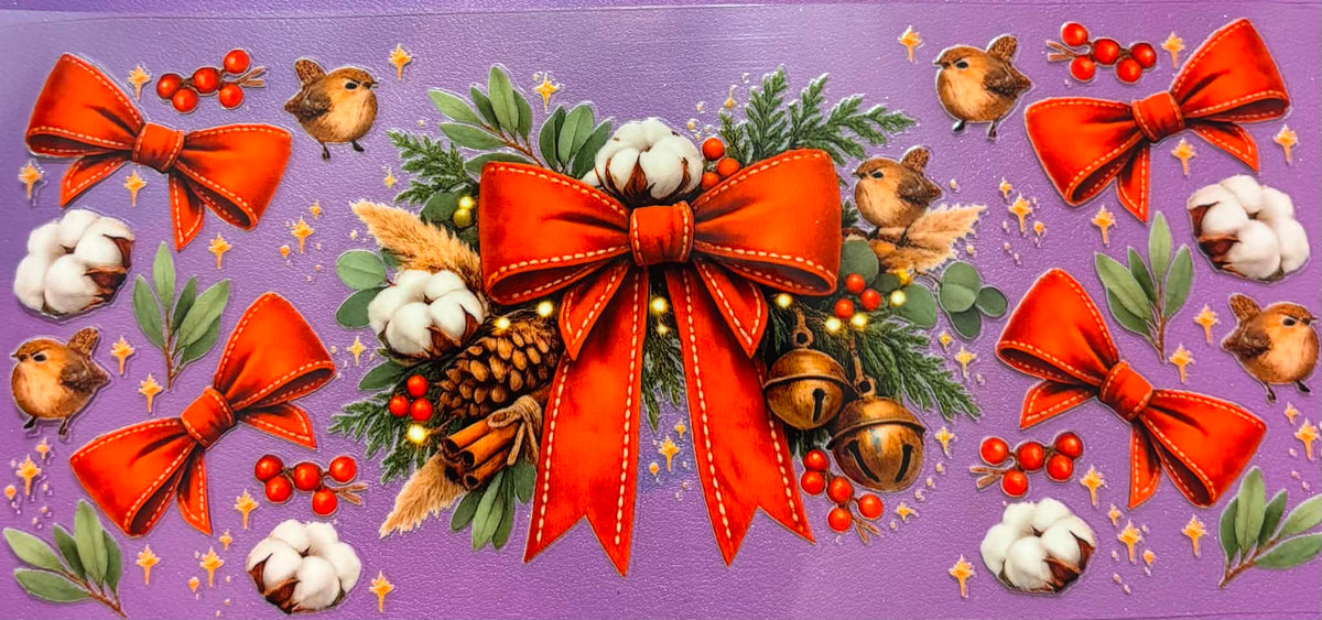 Christmas Bows And Mistletoes Wrap