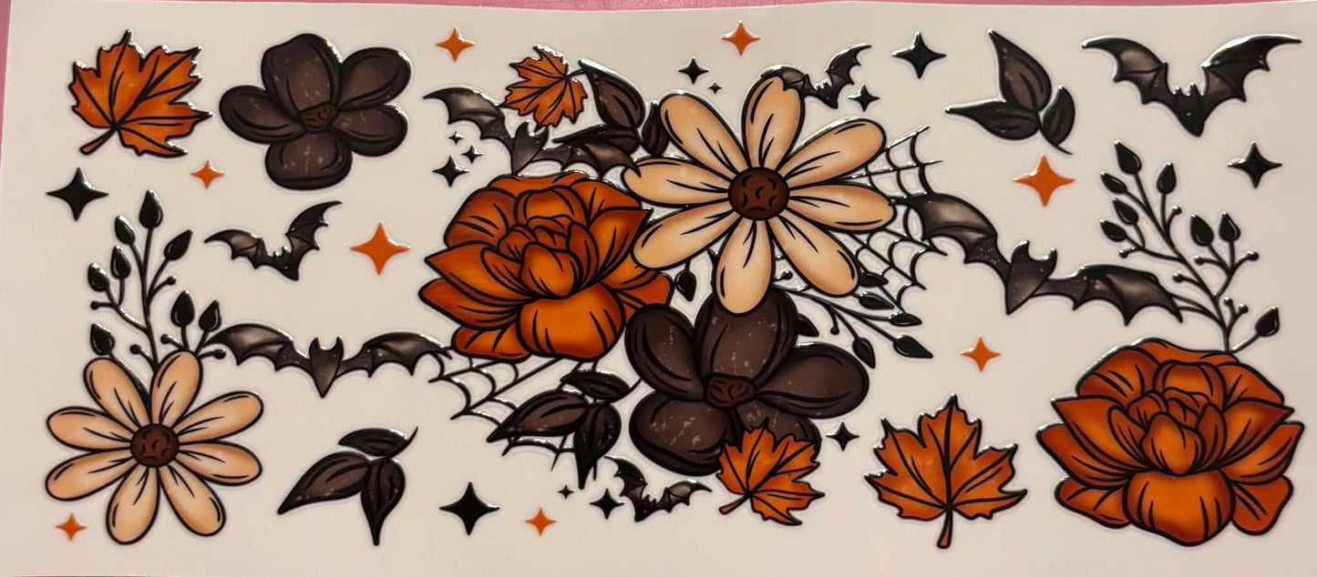 Halloween Flower Bat Wrap