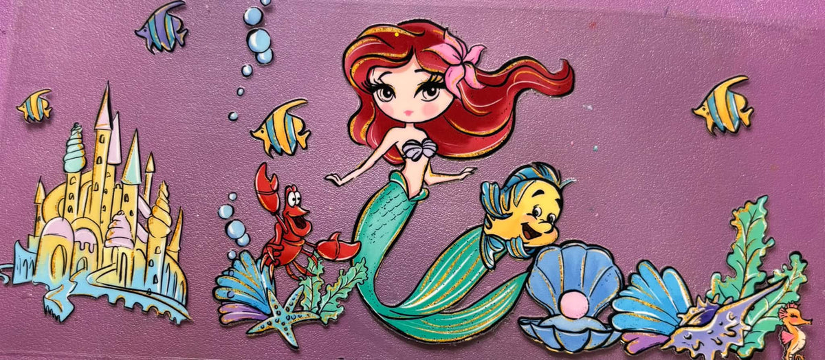 Ariel Little Mermaid Cartoon Style Wrap