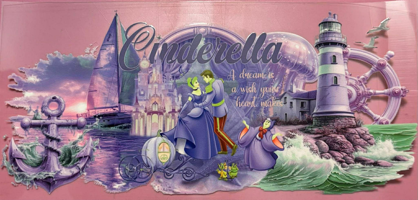 Purple green Cinderella wrap