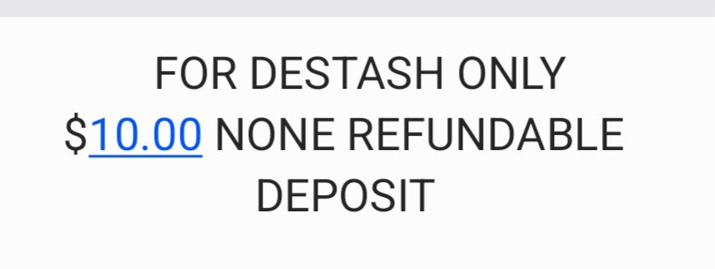 Deposit For Destash