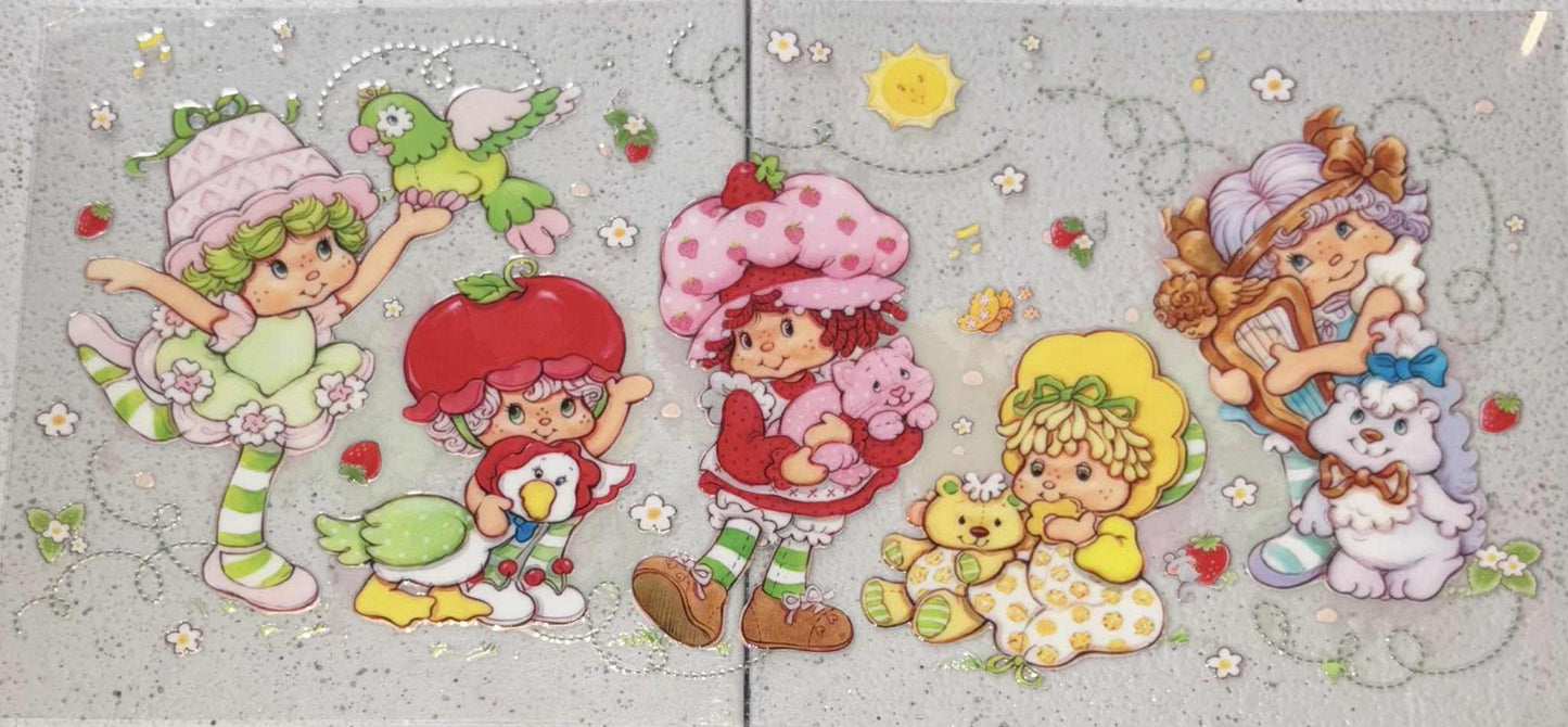 Strawberry shortcake girls snowglobe tumbler wrap