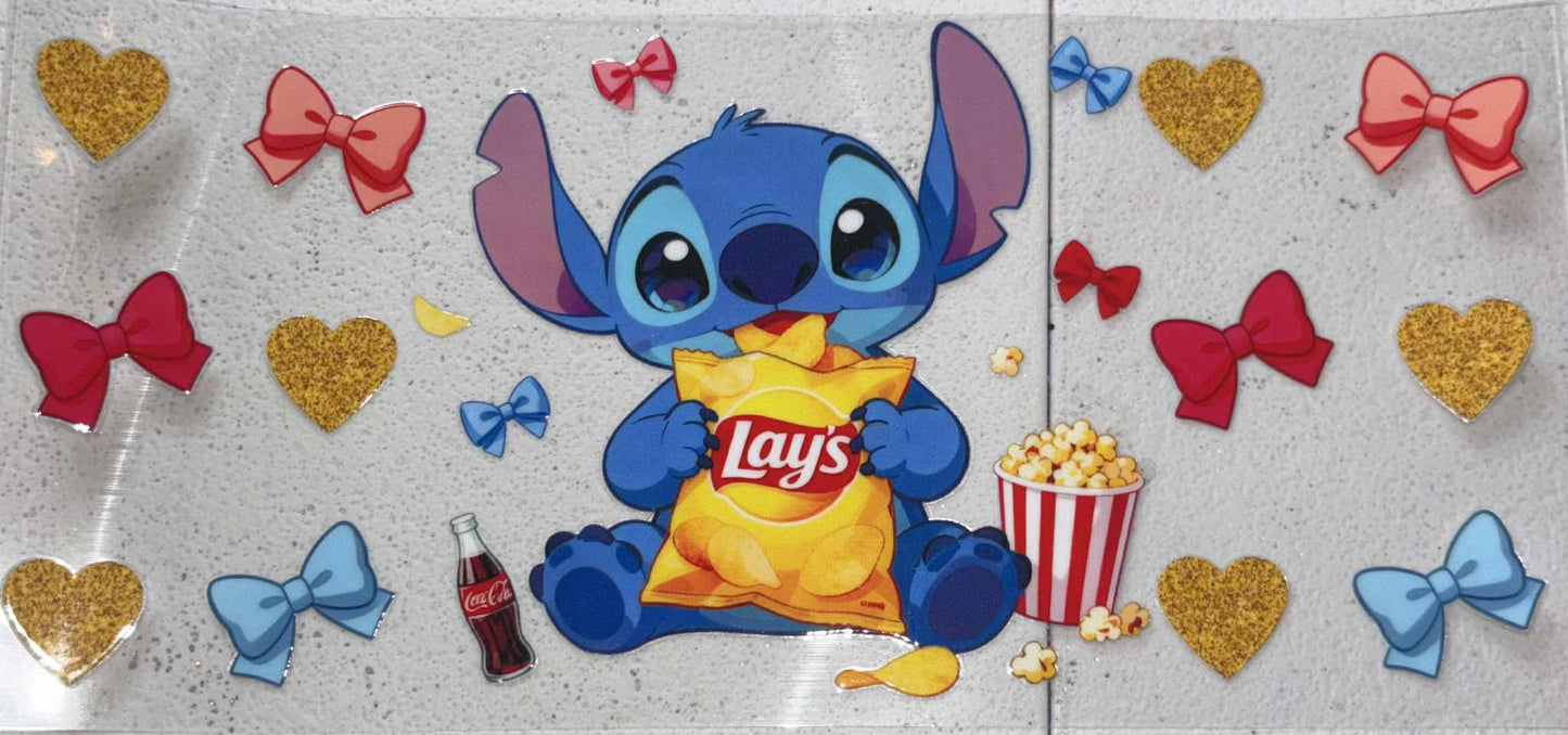 Stitch snowglobe tumbler wrap
