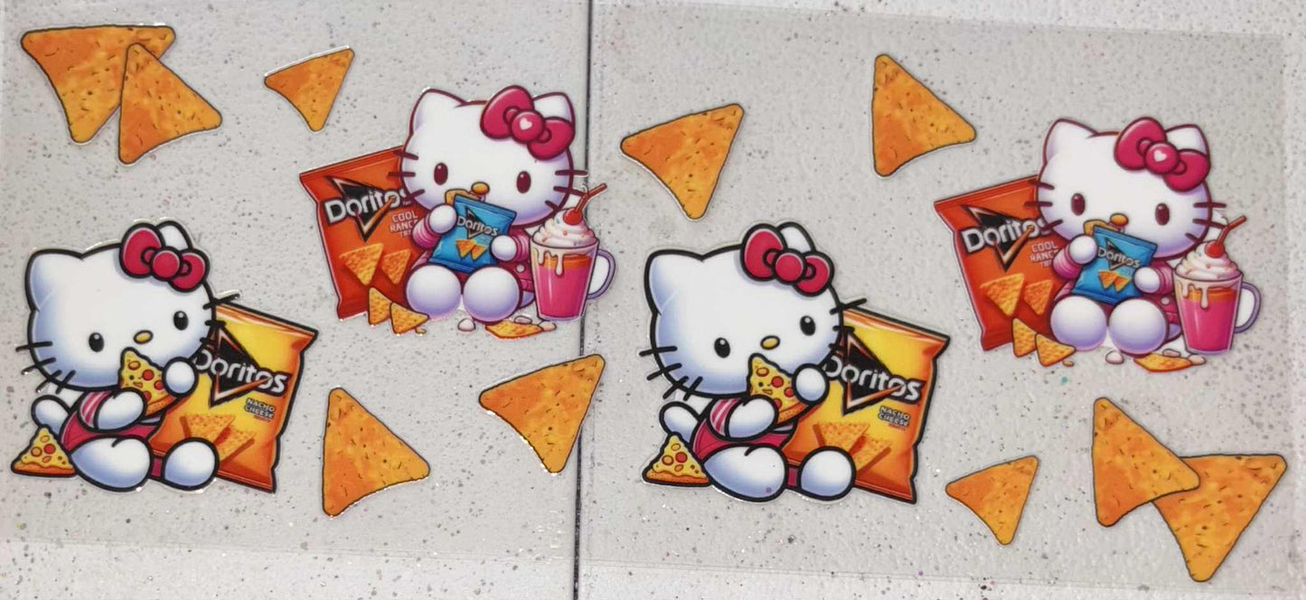 Hello Kitty doritos snowglobe tumbler wrap