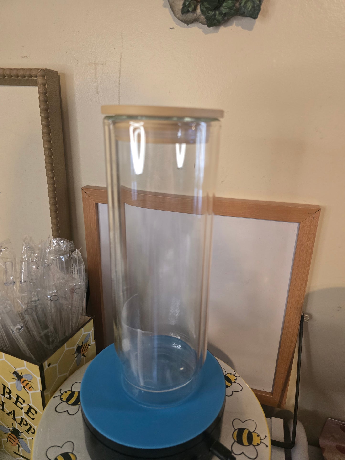 24oz Glass Snow Globe Tumbler