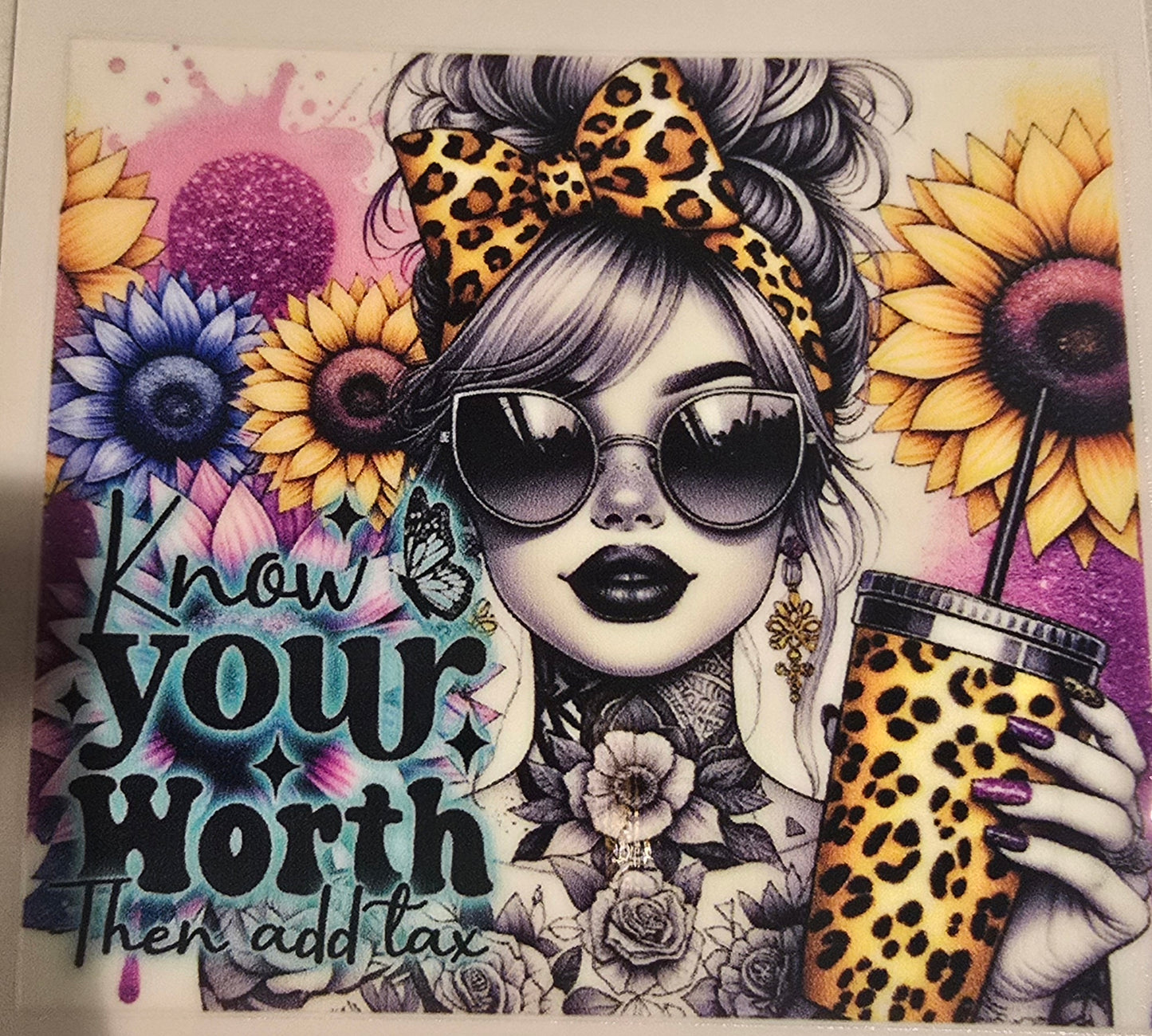 TATTOO FLOWER GIRL YOUR WORTH