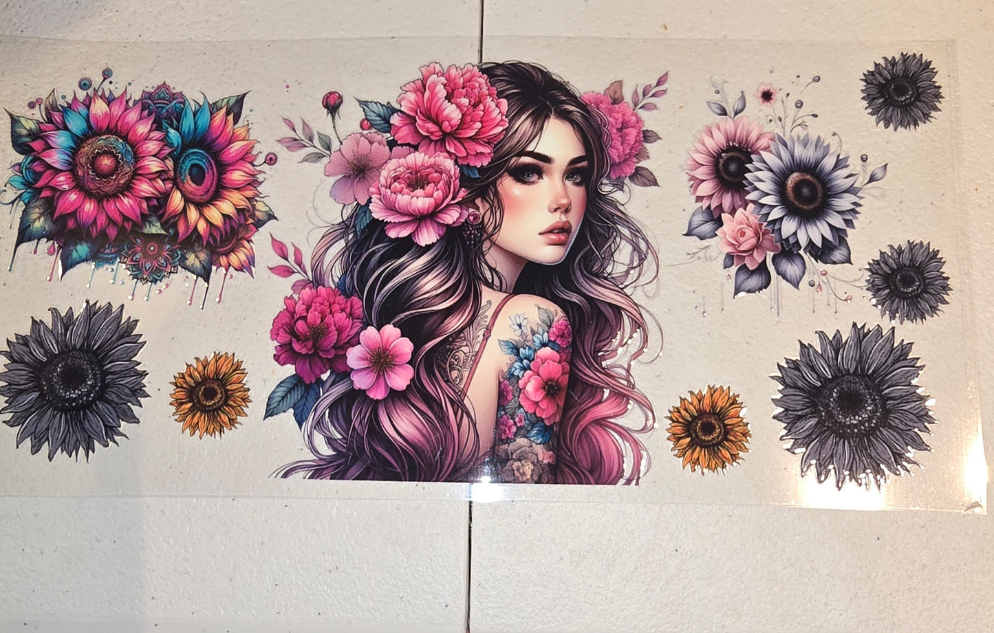 TATTOO FLOWER GIRL