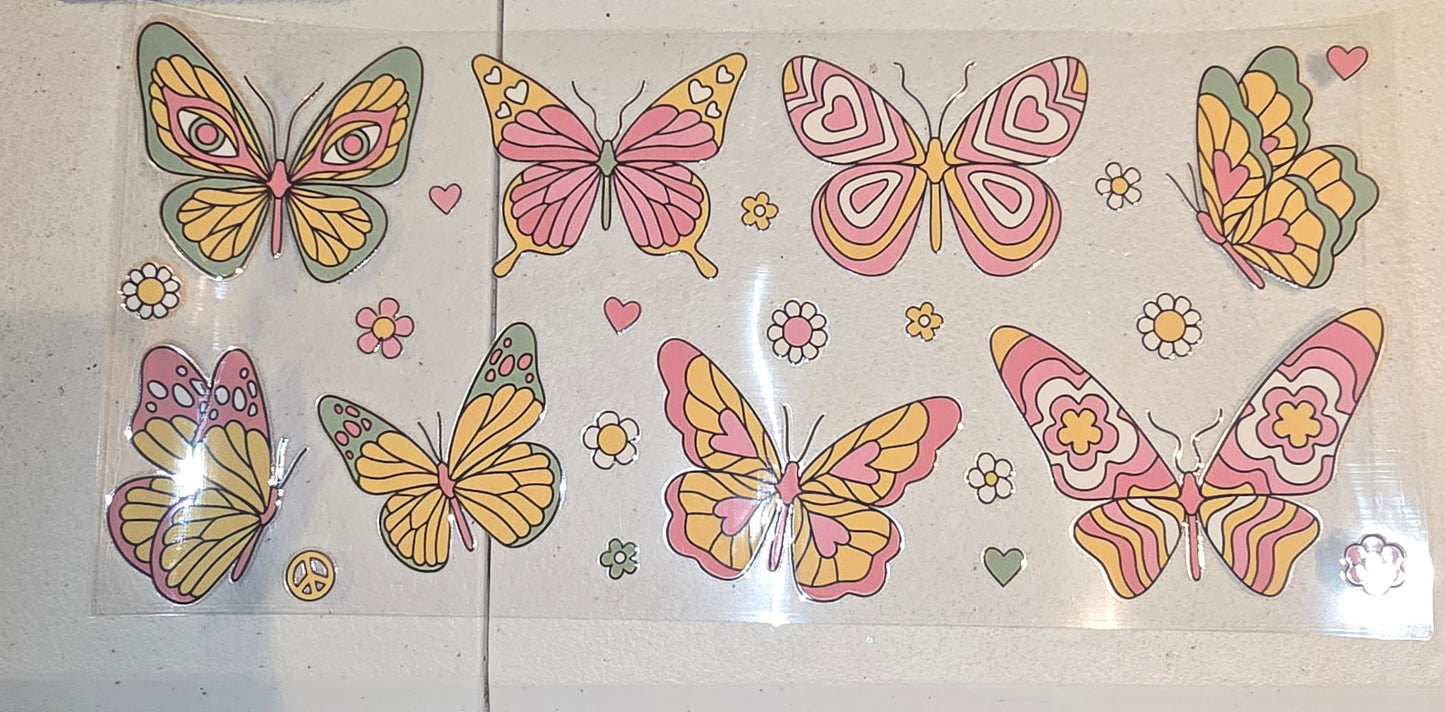 BUTTER FLYS AND FLOWERS