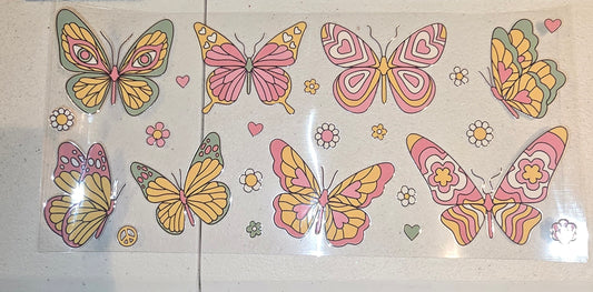 BUTTER FLYS AND FLOWERS