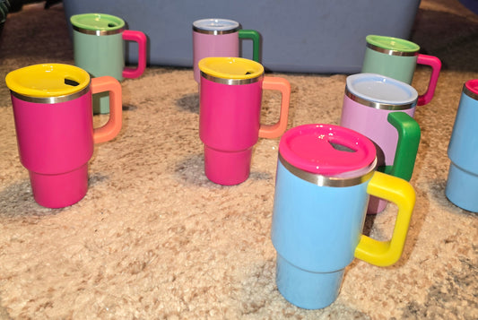 3OZ MULTI COLOR MINI STAINLESS SHOT GLASS TUMBLERS