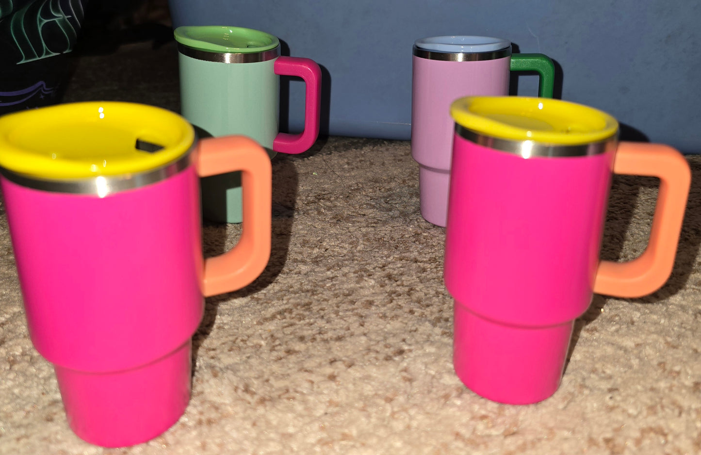 3OZ MULTI COLOR MINI STAINLESS SHOT GLASS TUMBLERS