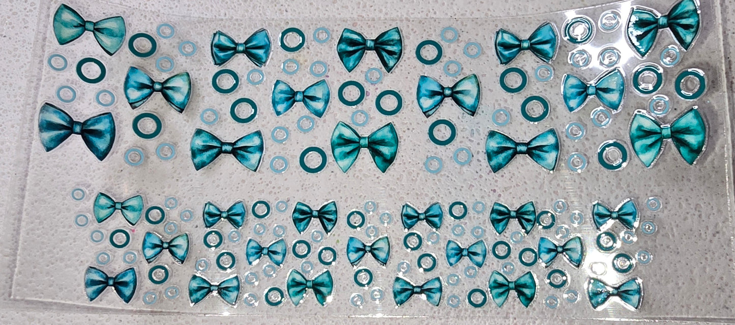 MINI BLUE BOWS TUMBLER WRAP