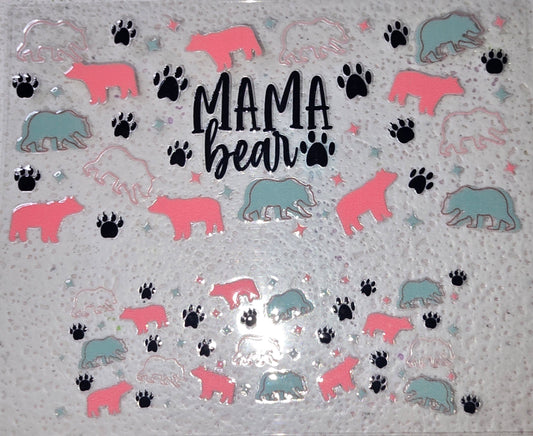 MINI MAMA BEAR TUMBLER WRAP