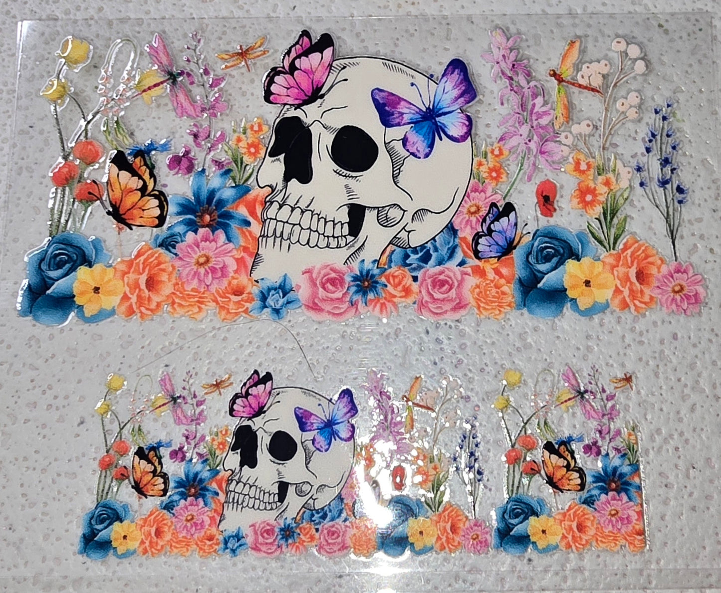 MINI SKULL AND BUTTERFLY TUMBLER WRAP