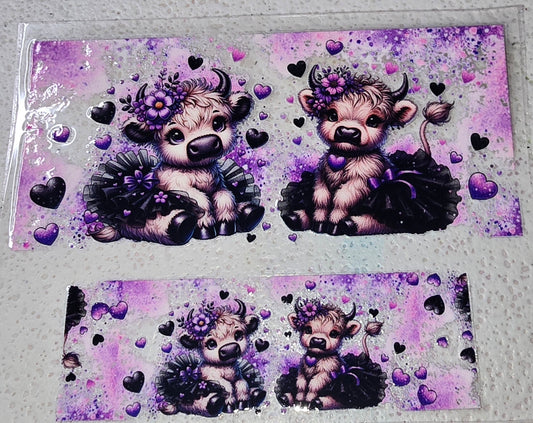 MINI HIGHLAND COW TUMBLER WRAP