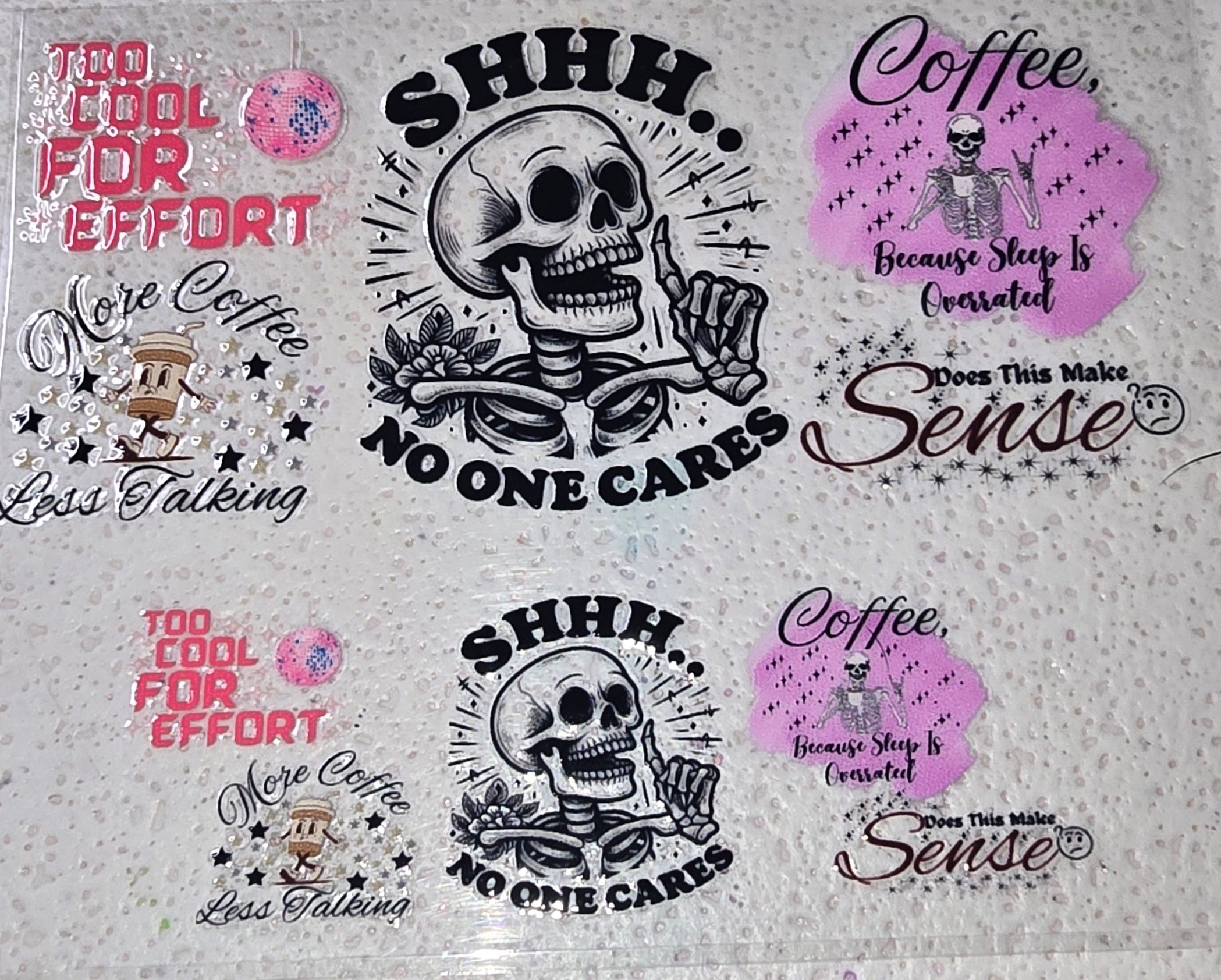 MINI SKULL TUMBLER WRAP – Bee Happy Honey Creations And Designs