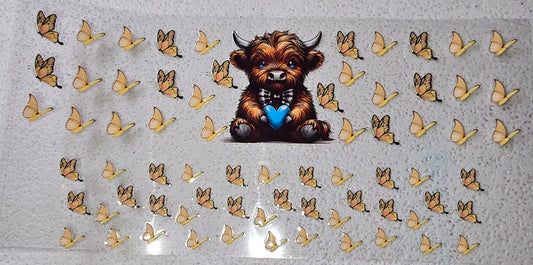 MINI HIGHLAND COW TUMBLER WRAP